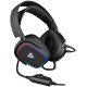 Игровая гарнитура (игровые наушники) Modecom Volcano Prometheus RGB 7.1 Black USB