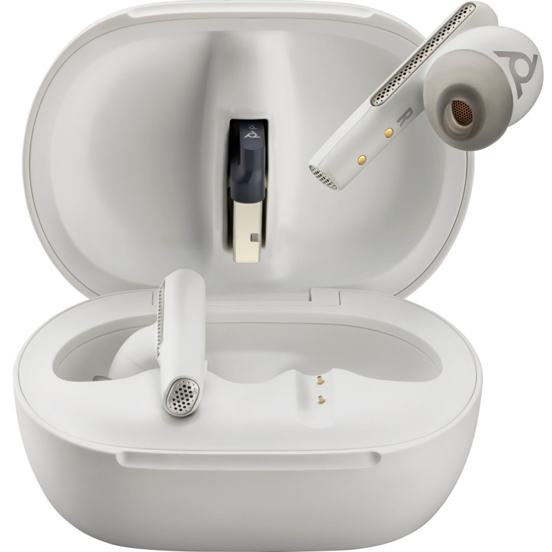 Наушники TWS (гарнитура) Poly Voyager Free 60+ White Наушники TWS (гарнитура) Poly Voyager Free 60+ White