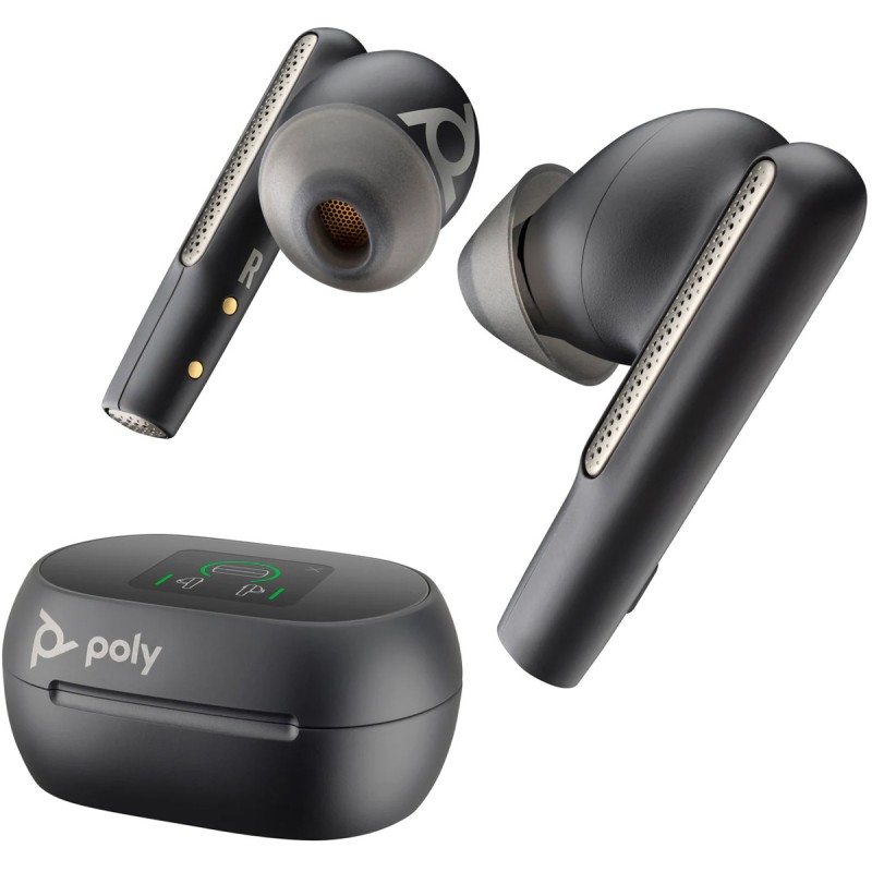 Наушники TWS (беспроводные вкладыши) Poly Voyager Free 60+ Earbuds + BT700C + TSCHC чёрные
