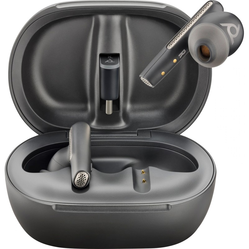 Наушники TWS (беспроводные вкладыши) Poly Voyager Free 60+ Earbuds + BT700C + TSCHC чёрные Наушники TWS (беспроводные вкладыши) Poly Voyager Free 60+ Earbuds + BT700C + TSCHC чёрные