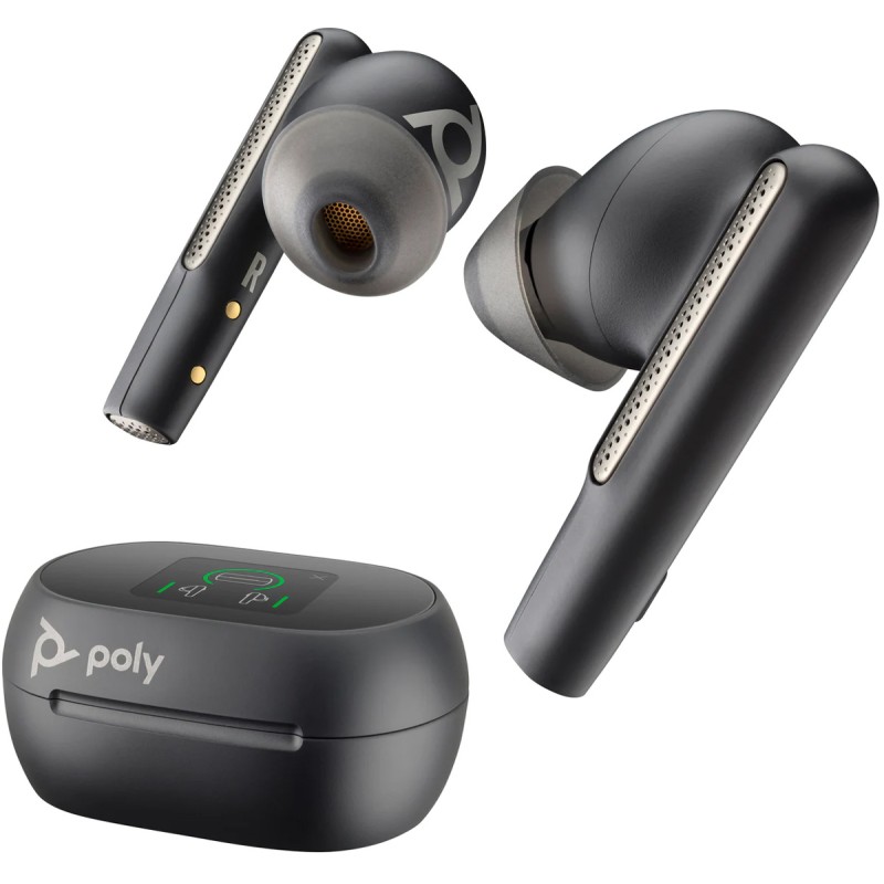 Наушники TWS (беспроводные вкладыши) Poly Voyager Free 60+ Black