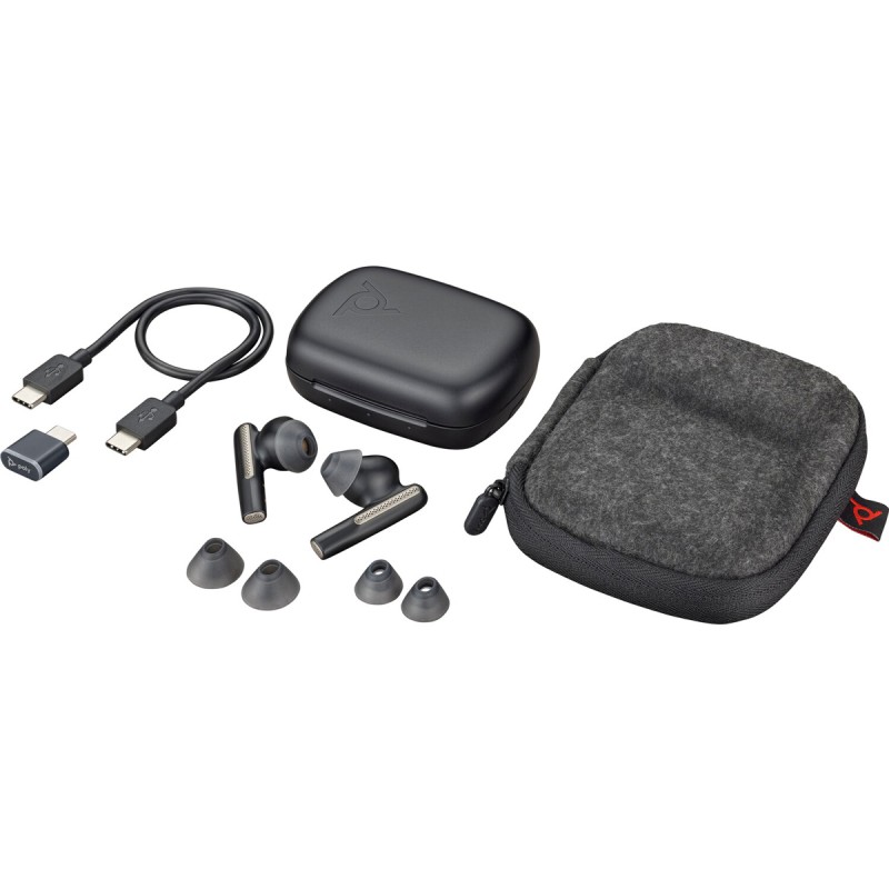 Навушники TWS (TWS-гарнітура) Poly Voyager Free 60 Earbuds + BT700C + BCHC чорні