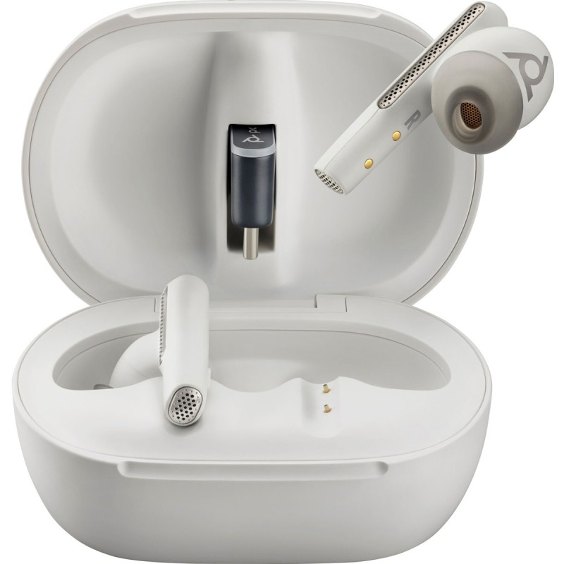 Навушники TWS (бездротова гарнітура) Poly Voyager Free 60+ White