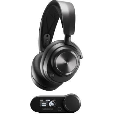 Ігрова гарнітура (навушники з мікрофоном) SteelSeries Arctis Nova Pro Wireless Black PC/PS/SW/MAC/MOB Ігрова гарнітура (навушники з мікрофоном) SteelSeries Arctis Nova Pro Wireless Black PC/PS/SW/MAC/MOB
