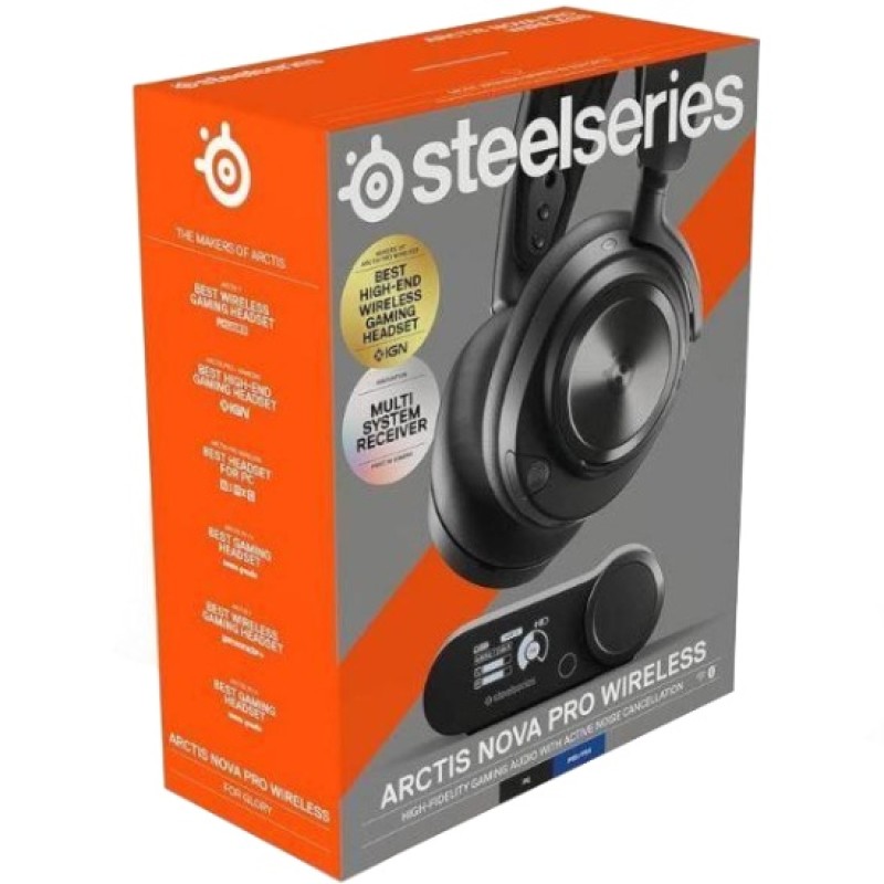 Ігрова гарнітура (навушники з мікрофоном) SteelSeries Arctis Nova Pro Wireless Black PC/PS/SW/MAC/MOB