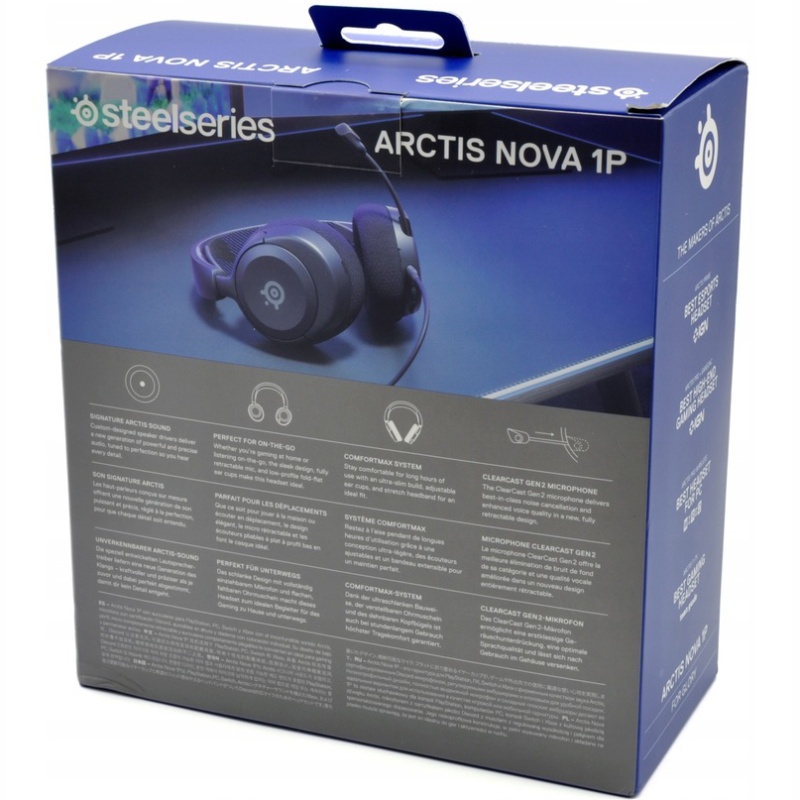 Ігрова гарнітура (ігрові навушники) SteelSeries Arctis Nova 1P чорна
