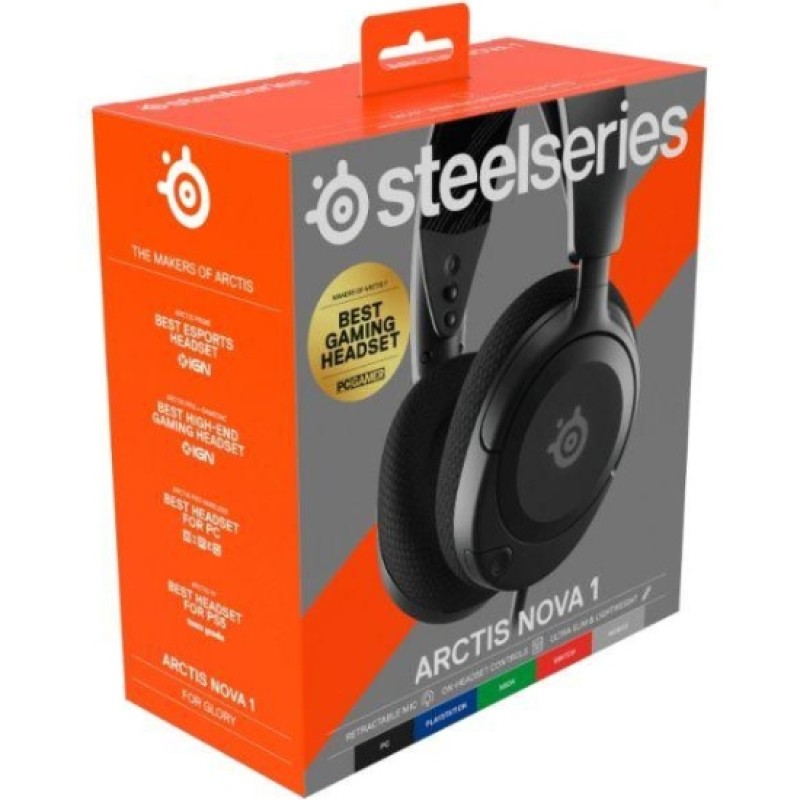 Ігрова гарнітура (навушники з мікрофоном) SteelSeries Arctis Nova 1X чорна