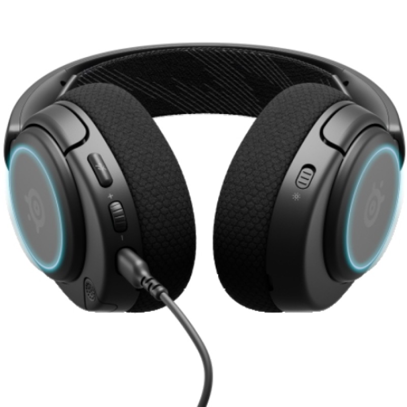 Игровая гарнитура (игровые наушники) SteelSeries Arctis Nova 3 RGB Black MultiPlatform чёрная