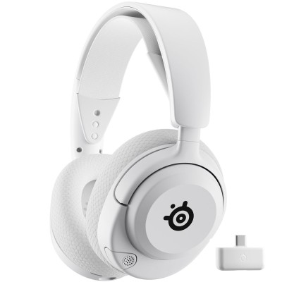 Ігрова гарнітура (бездротові навушники) SteelSeries Arctis Nova 5 White MultiPlatform, біла Ігрова гарнітура (бездротові навушники) SteelSeries Arctis Nova 5 White MultiPlatform, біла