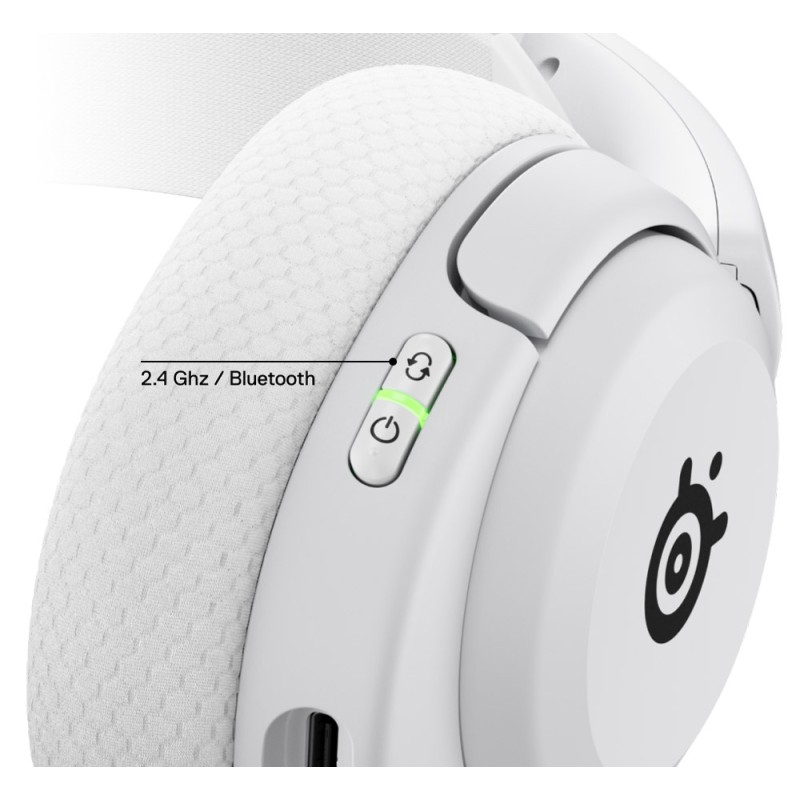 Ігрова гарнітура (бездротові навушники) SteelSeries Arctis Nova 5 White MultiPlatform, біла