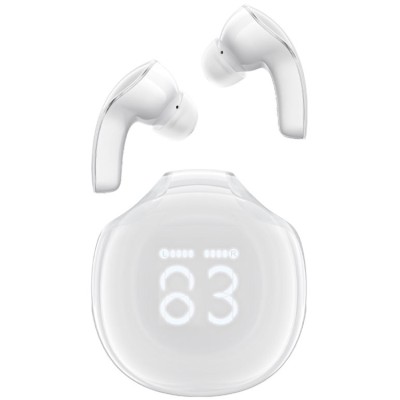 Бездротові TWS навушники (гарнітура) Acefast T9 porcelain white, білі