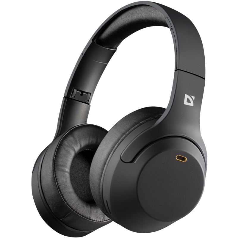 Беспроводная гарнитура (наушники с микрофоном) Defender FreeMotion B690 Bluetooth + 3,5 мм, черная