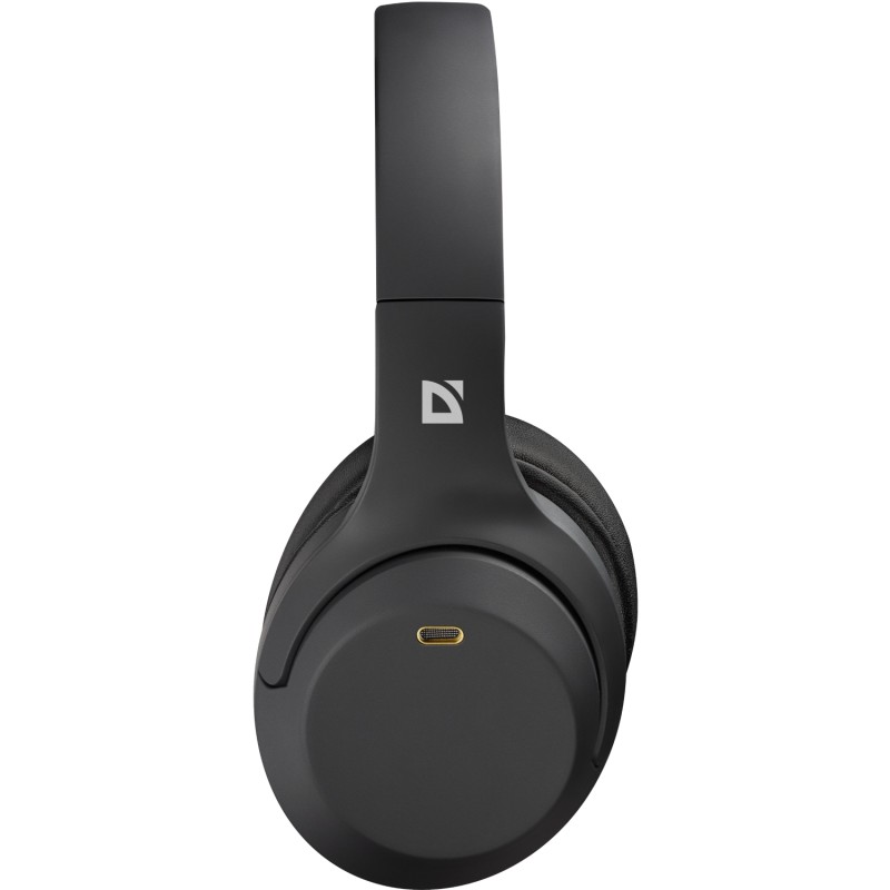 Беспроводная гарнитура (наушники с микрофоном) Defender FreeMotion B690 Bluetooth + 3,5 мм, черная