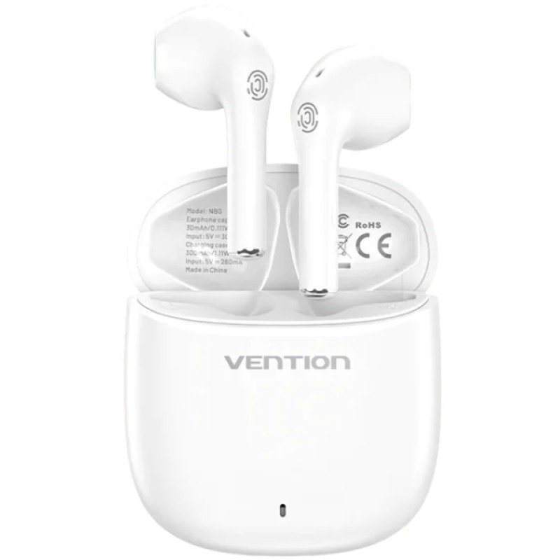 Навушники (бездротові навушники) Vention Elf Earbuds E02 білий