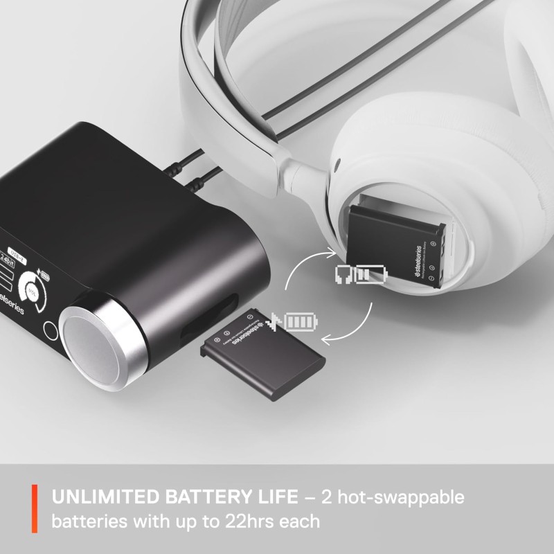 Ігрова гарнітура (ігрові навушники) SteelSeries Arctis Nova Pro Wireless X біла