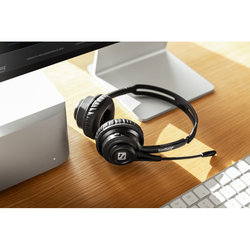 Гарнітура Sandberg Wireless Headset ANC+ENC, Bluetooth, Black Гарнітура Sandberg Wireless Headset ANC+ENC, Bluetooth, Black