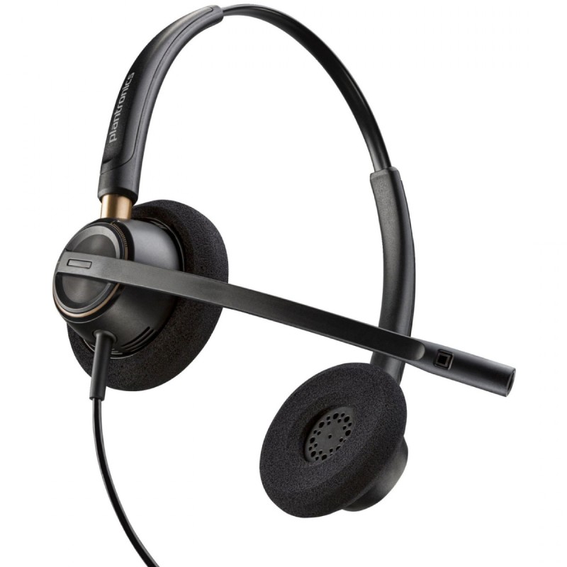Гарнитура (наушники с микрофоном) Poly EncorePro 520 QD Stereo чёрная
