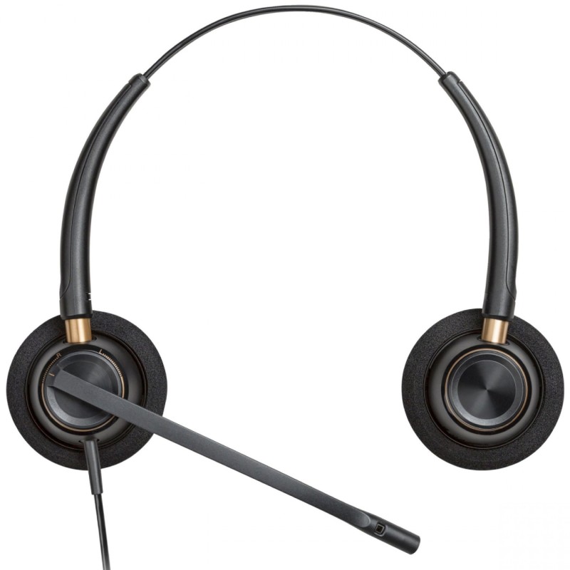 Гарнитура (наушники с микрофоном) Poly EncorePro 520 QD Stereo чёрная