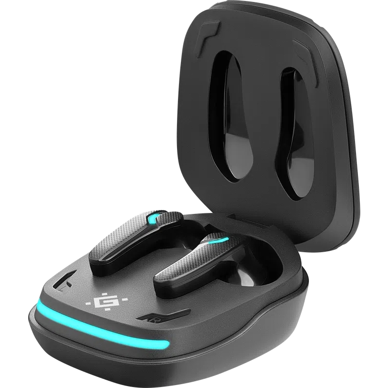 Ігрова гарнітура (TWS-навушники) Defender CyberDots 285 Bluetooth чорна Ігрова гарнітура (TWS-навушники) Defender CyberDots 285 Bluetooth чорна