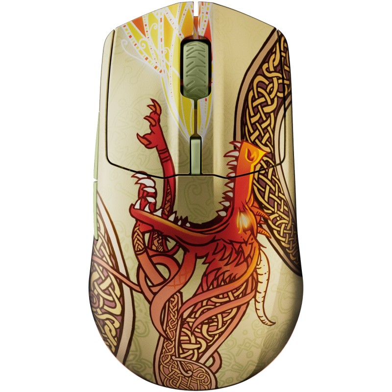 Игровая мышь (геймерская мышь) SteelSeries CS2 Dragon Lore Edition Wireless RGB с узором