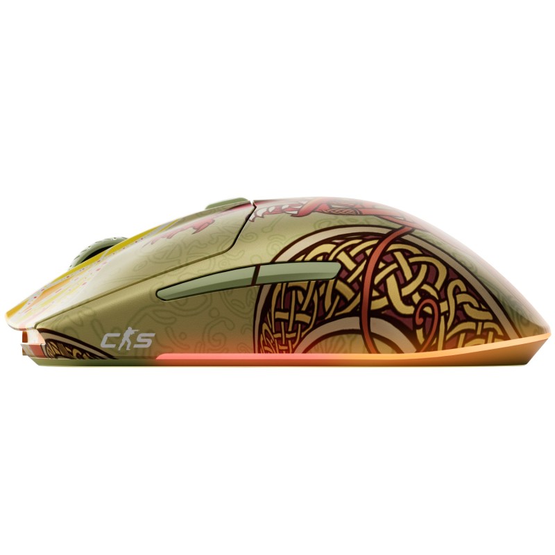 Игровая мышь (геймерская мышь) SteelSeries CS2 Dragon Lore Edition Wireless RGB с узором