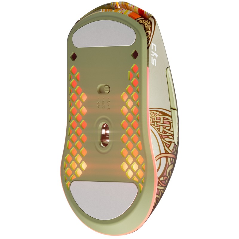 Игровая мышь (геймерская мышь) SteelSeries CS2 Dragon Lore Edition Wireless RGB с узором