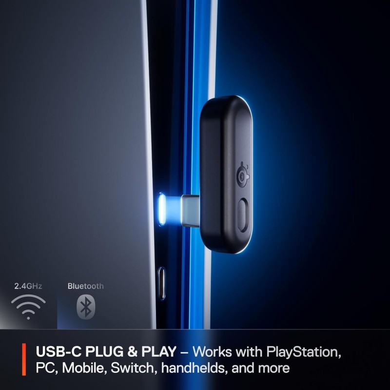 Игровая гарнитура (беспроводные наушники) SteelSeries Arctis Nova 3P Wireless MultiPlatform Aqua бирюзовая
