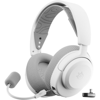 Ігрова гарнітура (бездротові навушники) SteelSeries Arctis Nova 3P Wireless біла