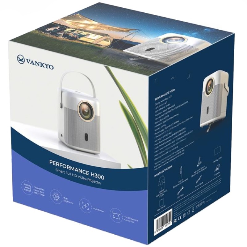 Проєктор (відеопроєктор) Vankyo H300A Full HD 220 ANSI лм Проєктор (відеопроєктор) Vankyo H300A Full HD 220 ANSI лм