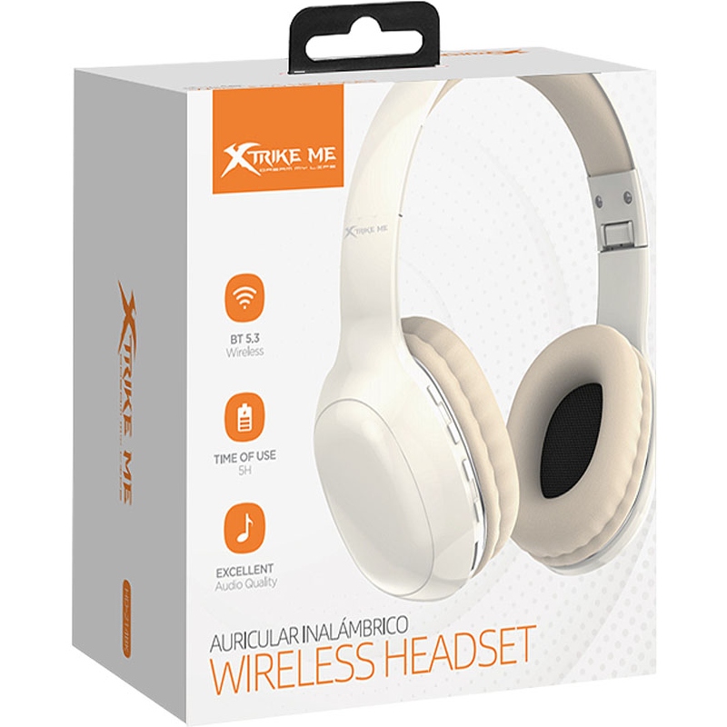 Гарнітура (навушники з мікрофоном) XTRIKE ME HD-215WH Bluetooth 5.3, біла