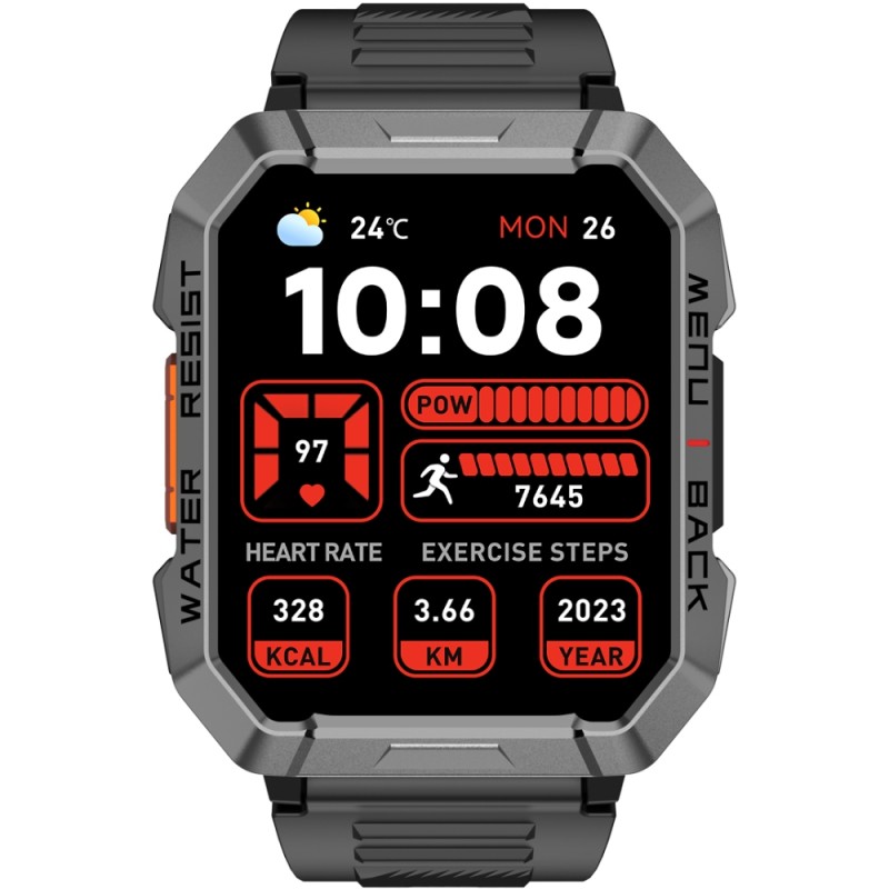 Смартгодинник (розумний годинник) Blackview W60 чорний, 2,01″