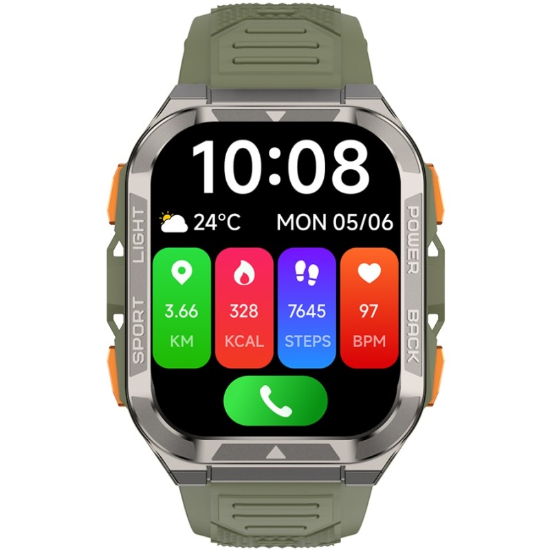 Смарт-часы (умные часы) Blackview W80 Pro зелёные