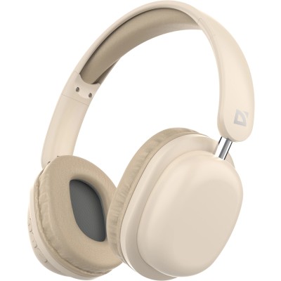 Навушники (гарнітура) Defender FreeMotion B640 Bluetooth + 3,5 мм, бежеві