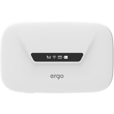 Мобільний Wi‑Fi роутер (маршрутизатор) ERGO M126 Cat4 3G/4G, білий Мобільний Wi‑Fi роутер (маршрутизатор) ERGO M126 Cat4 3G/4G, білий