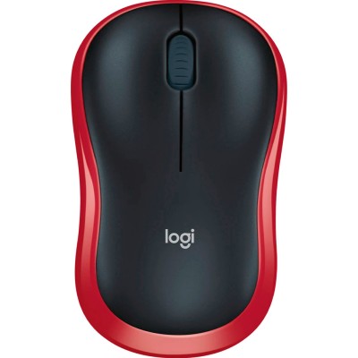 Бездротова мишка (комп'ютерна миша) Logitech M185 червона, до 1000 dpi