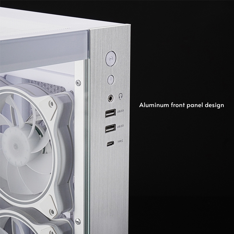 Корпус (комп’ютерний корпус) Chieftec VISIO GM-30W-TG-OP білий