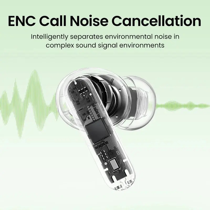 Навушники TWS (бездротова гарнітура) UGREEN HiTune T3C Earbuds (WS207) білі