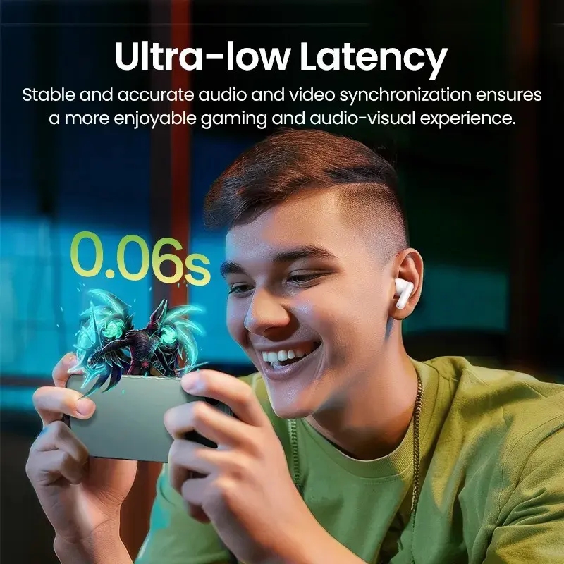 Навушники TWS (бездротова гарнітура) UGREEN HiTune T3C Earbuds (WS207) білі