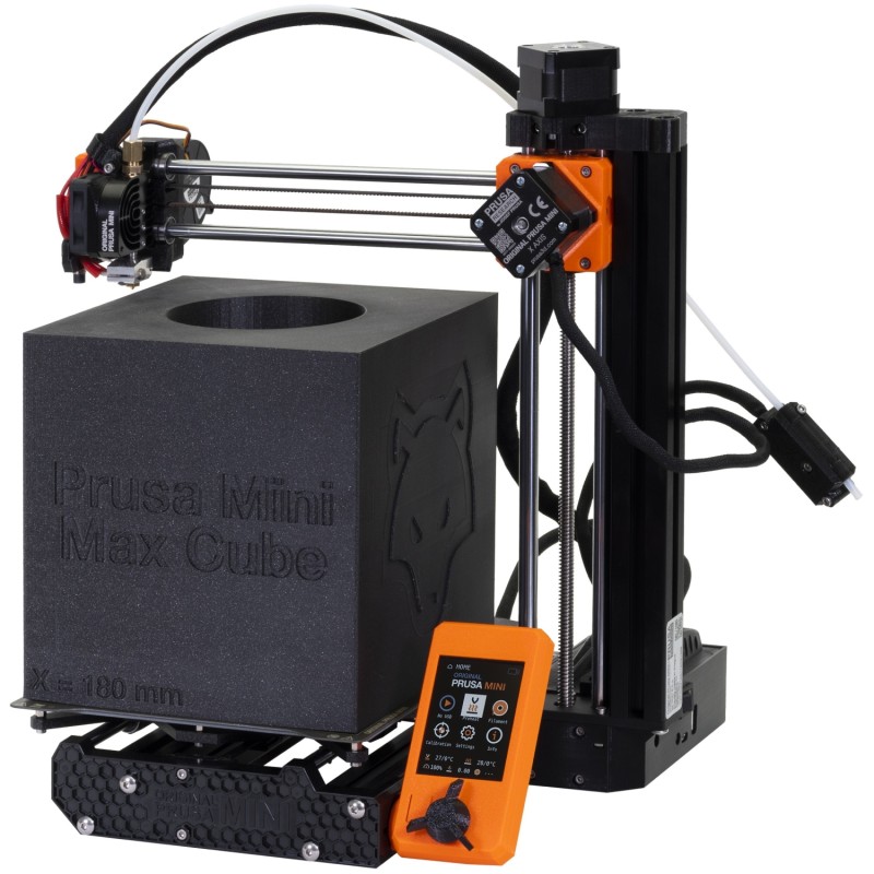 3D-принтер (принтер для 3D-друку) PRUSA MINI+ 180×180×180 мм, чорний, напівзібраний
