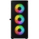 Компьютерный корпус (корпус ПК) LogicConcept PORTOS MESH+GLASS ARGB 4×120 мм чёрный без БП Компьютерный корпус (корпус ПК) LogicConcept PORTOS MESH+GLASS ARGB 4×120 мм чёрный без БП