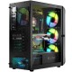 Компьютерный корпус (корпус ПК) LogicConcept PORTOS MESH+GLASS ARGB 4×120 мм чёрный без БП Компьютерный корпус (корпус ПК) LogicConcept PORTOS MESH+GLASS ARGB 4×120 мм чёрный без БП