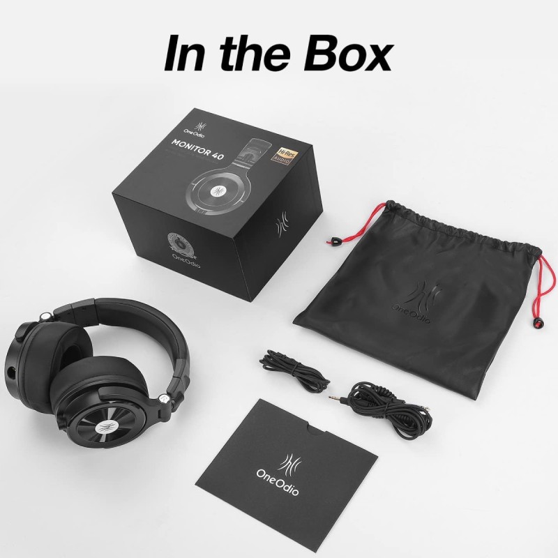 Гарнітура (навушники) OneOdio Monitor 40 Black, 3,5 мм/6,35 мм