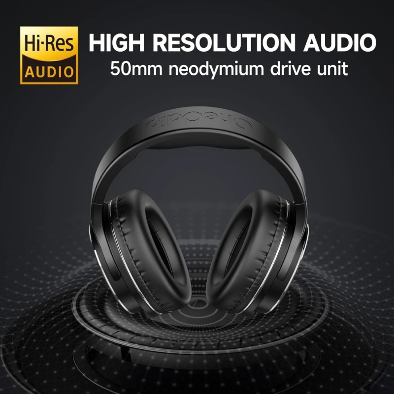 Гарнітура (навушники з мікрофоном) OneOdio Studio Hifi 3,5/6,35 мм, чорна