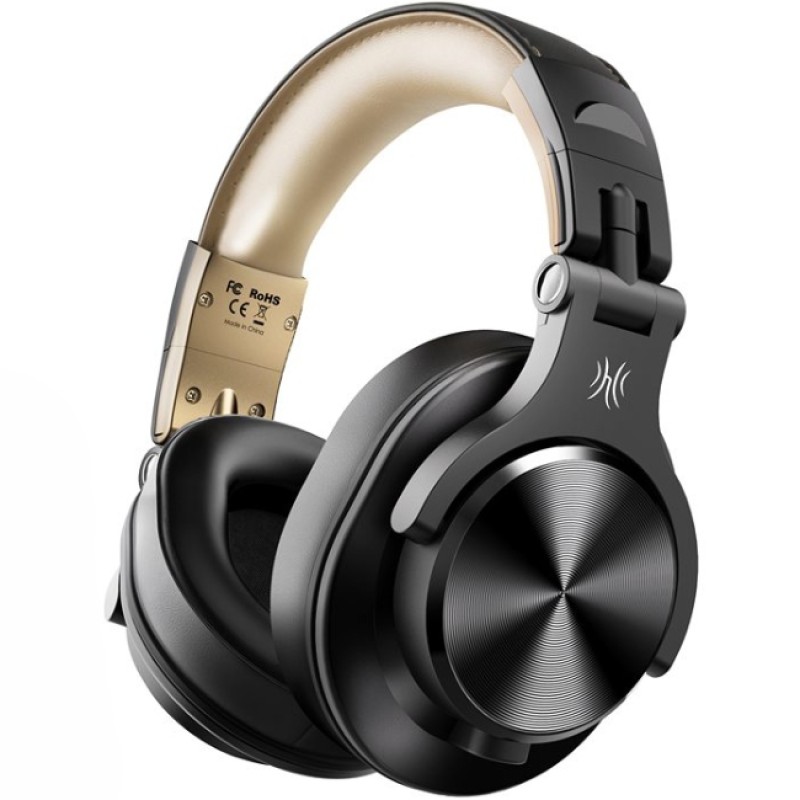 Гарнітура (навушники з мікрофоном) OneOdio Fusion A70 Bluetooth, 3,5 мм/6,35 мм, Black Gold