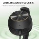 Гарнітура (навушники) OneOdio A6 Hybrid ANC, Bluetooth + USB-C, чорна