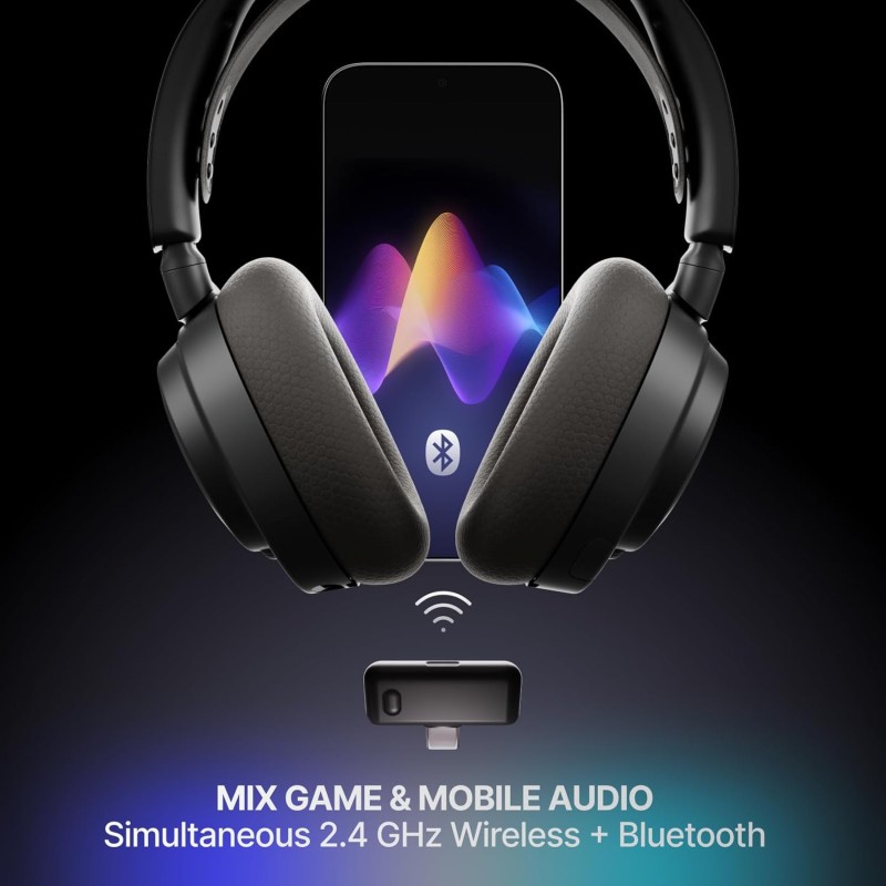Игровая гарнитура (игровые наушники) SteelSeries Arctis Nova 7 Gen 2 Wireless черная