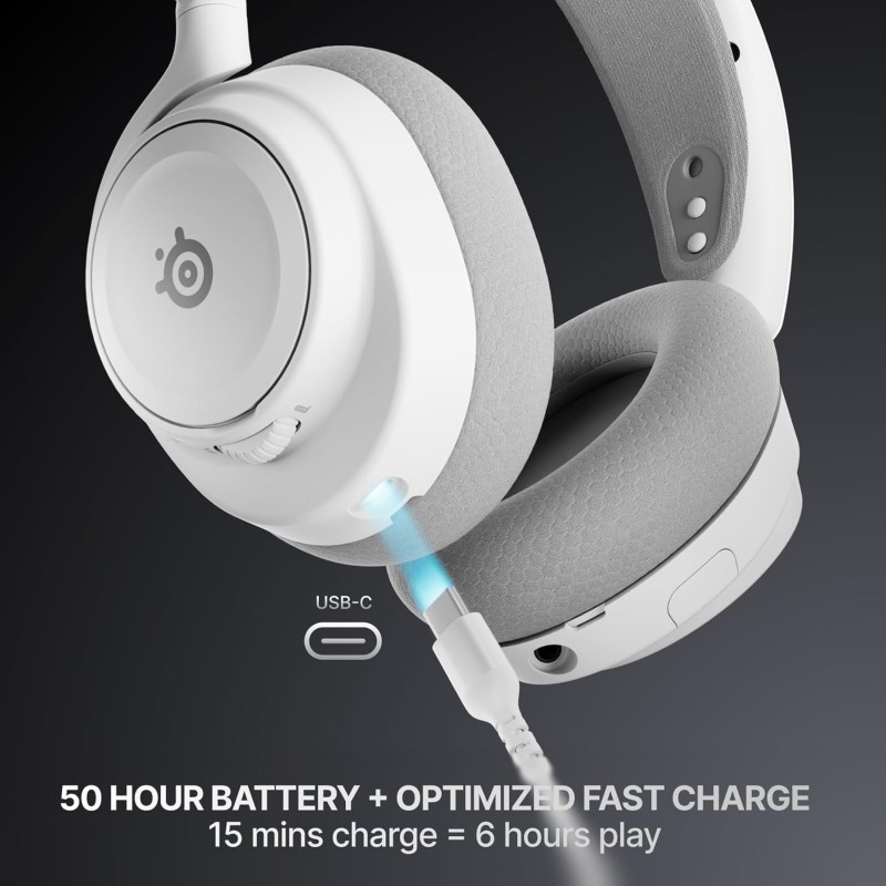 Ігрова гарнітура (бездротові навушники) SteelSeries Arctis Nova 7 Gen 2 Wireless біла
