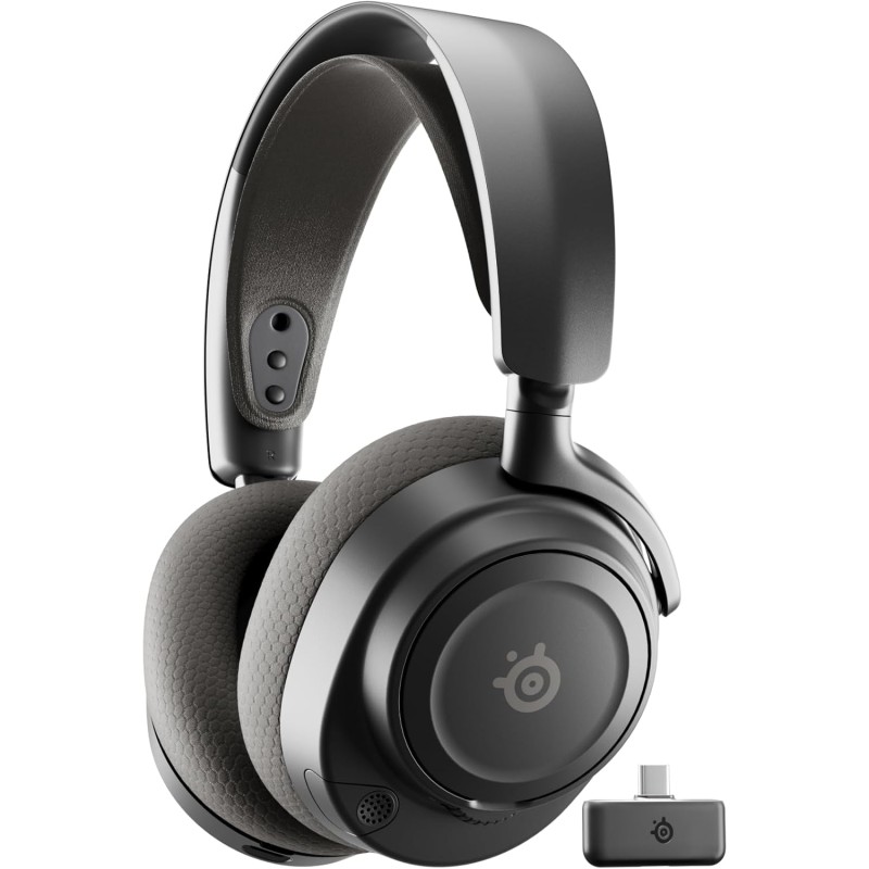 Игровая гарнитура (наушники с микрофоном) SteelSeries Arctis Nova 7P Gen 2 Wireless чёрная
