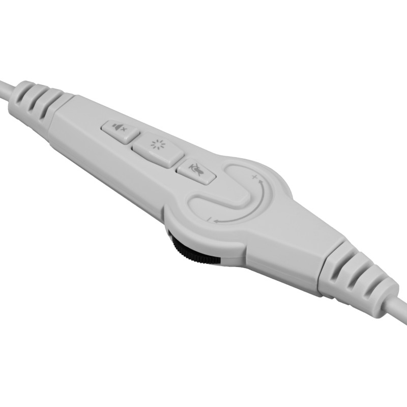 Ігрова гарнітура (гарнітура для ПК) Defender Glitch USB, біла Ігрова гарнітура (гарнітура для ПК) Defender Glitch USB, біла