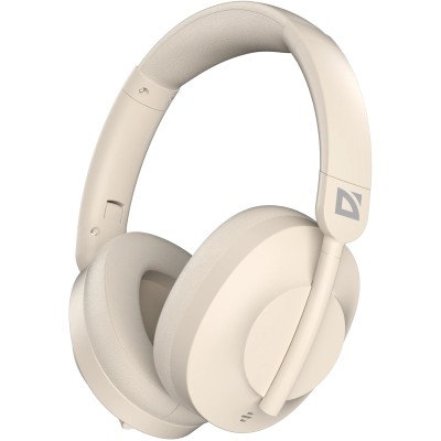 Гарнітура (навушники) Defender FreeMotion B485 Bluetooth, 3,5 мм, USB-C, ANC, бежевий